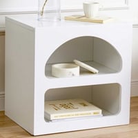 Lorin Nachtkastje | 100% MELAMINE | Wit