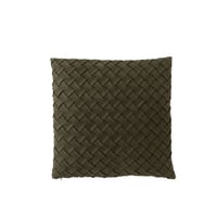 Kussen gewoven polyester groen