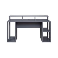 Gamingbureau Match Point | 160 x 91 x 76,5 cm | Kleur: Antraciet | Met opbergruimte