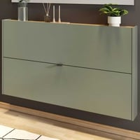 Schoenenkast Elton | 140 x 19 x 85 cm | Satijngroen design