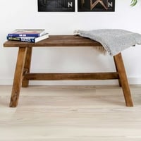 Barcelona bank in natuurlijk teakhout - 90x25x45 cm