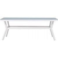 Eettafel Virya Venture Design - Glas/Aluminium - 200x100 cm