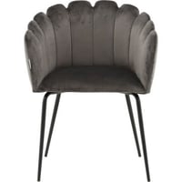 Eetkamerstoel Limhamn Venture Design - Polyesterfluweel - 54x77x61 cm - Grijs