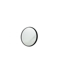 Spiegel rond hoge rand metaal/glas zwart small