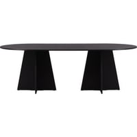 Ovale Eettafel Bootcut Venture Design - MDF Zwart - 230x115 cm