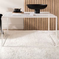 Salontafel Netz - Staal - 80x80 cm - Wit