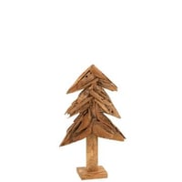Boom stukken teak hout naturel medium