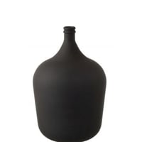 Vaas karaf glas mat zwart