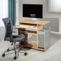 Computertafel op wielen Janus 80cm - artisan eik 