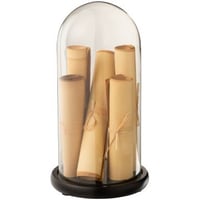 Stolp papier perkament bruin glas large