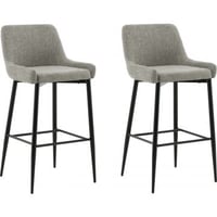 Barstoel Plaza Venture Design - Polyesterlinnen - 53x48x105cm - Beige