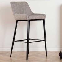 Barstoel Plaza - Polyesterlinnen - 53x48x105cm - Beige