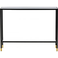 Bijzettafel Dipp Venture Design - Staal & Messing - 100x30x75 cm - Zwart