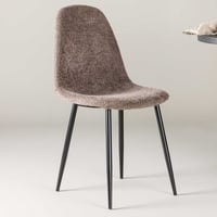 Eetkamerstoel Polar - Bouclé Grijs - 53x88x46 cm