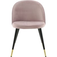 Eetkamerstoel Velvet Venture Design - Polyesterfluweel - 57x77x50 cm - Oudroze