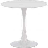 Ronde eettafel Hamden Venture Design - MDF/Wit staal - Ø80x75cm