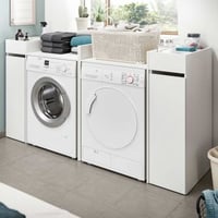 Wasmachine ombouwkast Free Xonox - FSC hout - 190x101x60 cm - Wit