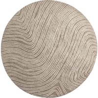 Rond woonkamertapijt Melle Venture Design - Polyester - Ø200cm - Ivoor beige