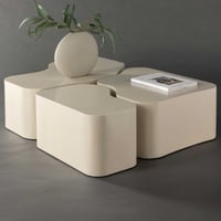 Salontafel Nordland - MDF - 92x70cm - Beige