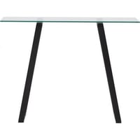 Bureau Horten Venture Design - Staal en Glas - 100x40cm - Zwart