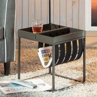 Bijzettafeltje Nubis 35x35 - antraciet