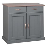 Commode Cerci 90cm met 2 deuren & 2 lades - grijs 