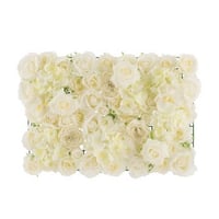 Paneel bloemen mix plastiek wit