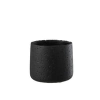 Bloempot potine cement zwart medium