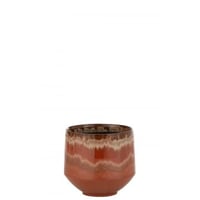 Bloempot aline keramiek rood small