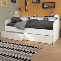 Kinderbed Sleep 90x200cm met bedlades - wit