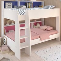 Stapelbed Leo - Blauw / Roze 90x200cm - Parisot