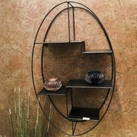 Wandrek | 44 x 16 x 71 cm | Zwart