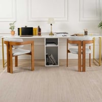 Twin Bureau | 100% MELAMINE | Wit, Goud