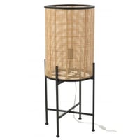 Lamp standing bamboo/metal nat