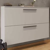 Schoenenkast Jonas 140cm met twee deuren - kasjmier beige