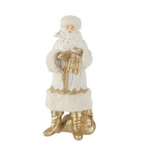 Kerstman poly wit/goud