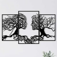 Enzo Decoratieve metalen wandaccessoire | 100% METAAL | 116 x 71 cm