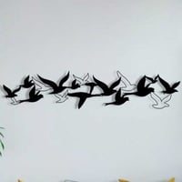 Enzo Decoratieve metalen wandaccessoire | 100% METAAL | 100 x 22 cm