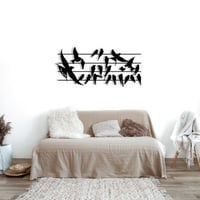 Wallity Decoratieve Metalen Wandaccessoire | 100% Metaal | Zwart