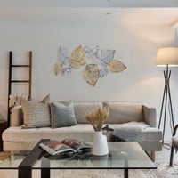 Enzo Decoratieve metalen wandaccessoire | 100% METAAL | 120 x 12,5 x 72 cm