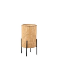 Lantaarn op voet bamboo naturel large