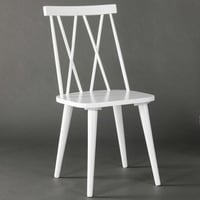 Eetkamerstoel Mariette Venture Design - Rubberhout Wit - 50x88x43 cm 