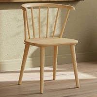 Eetkamerstoel Bobby - Rubberhout - 53x76x55 cm