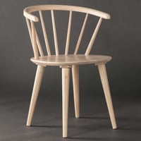 Eetkamerstoel Bobby Venture Design - whitewash rubberhout - 53x76x55 cm