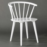 Eetkamerstoel Bobby Venture Design - Rubberhout wit - 53x76x55 cm