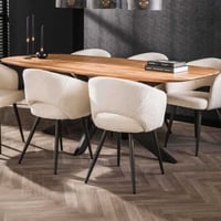 Eettafel Suhra 215x105 cm-massief acaciahout