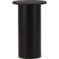 Bijzettafel Bianca Venture Design - MDF Zwart Fineer - Ø40cm - 65cm hoog