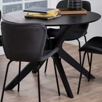 Eettafel Laurence ø105cm - zwart
