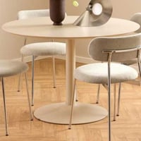 Ronde eettafel Ibiza - Ø110x74cm - beige