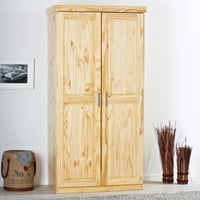 Kledingkast Leon 95cm met 2 deuren - dennenhout